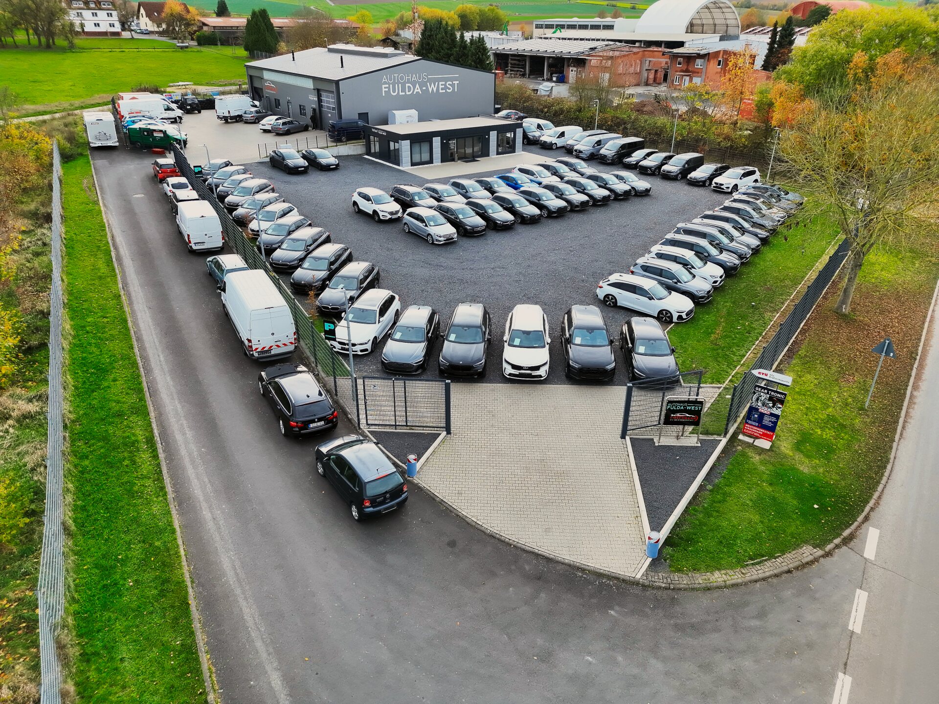 Autohaus Fulda West von oben
